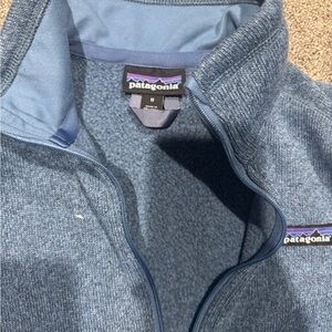 Patagonia Blue Quarter Zip sweater